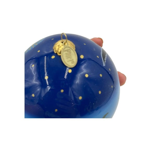COPY - Pier 1 Li Bien Nativity Hand Painted Glass Ornament 3 Kings Baby Jesus 2… - Picture 3 of 3